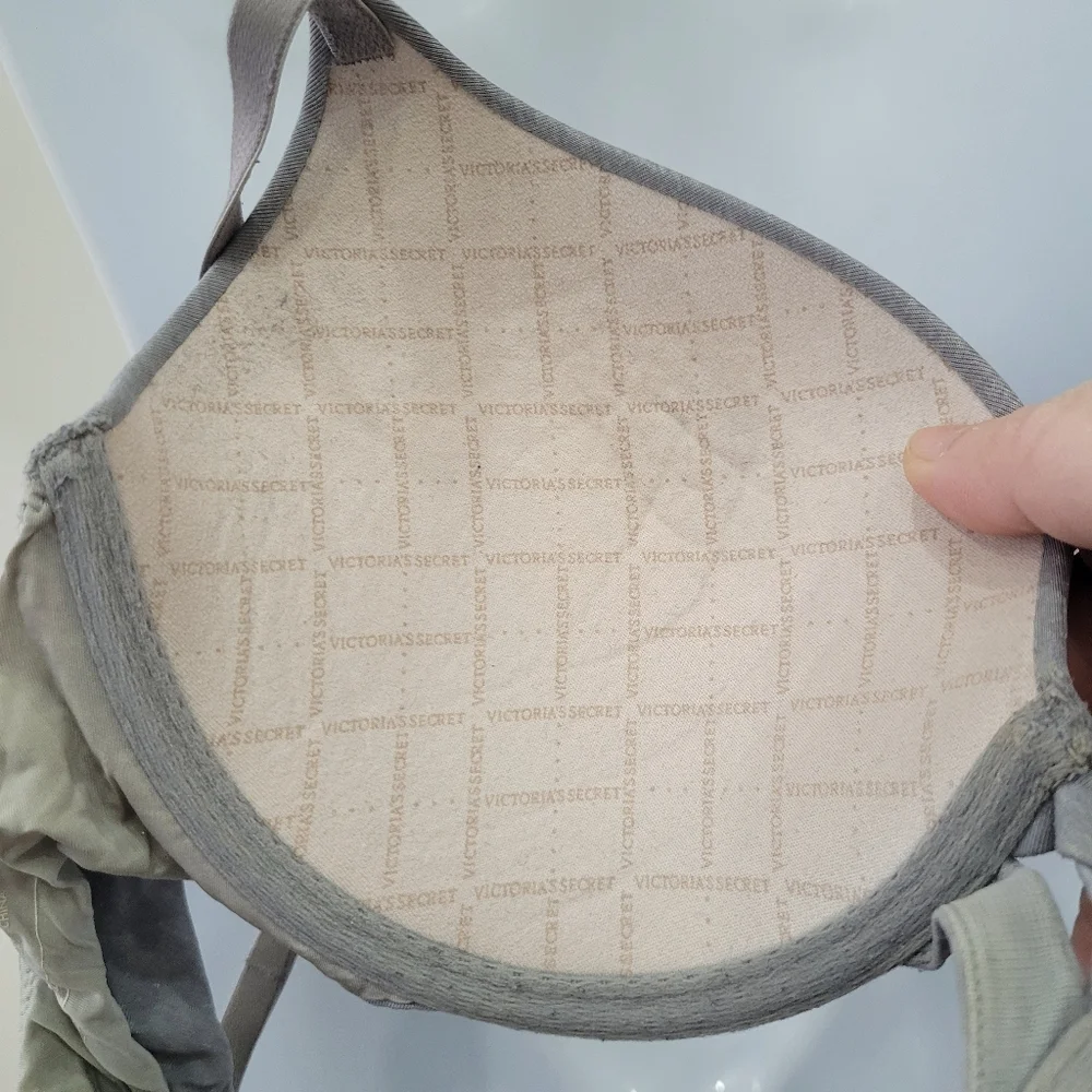 Victoria's Secret Perfect Shape Grey Wire Bra Size: 34C - Picture 8 of 9